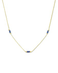 14K geelgoud collier lapis 40 - 42 cm 4023822