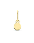 14K geelgoud hanger rond 4023837