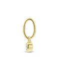 14K geelgoud hanger rond zirkonia 4023840