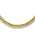 14K geelgoud collier gourmette 5,8 mm 45 cm met groot springslot 4023870