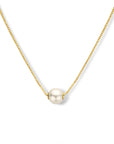 14K geelgoud collier parel 42 - 45 cm 4023875