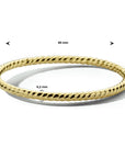 14K Geelgoud Bangle Scharnier 4,2 Mm 60 Mm 4024102