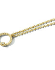 14K geelgoud collier rondje diamant 41 - 43 - 45 cm 0.01ct g si 4024241