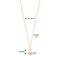 14K geelgoud collier slotje 40 - 42 - 44 cm 4024242