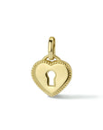 14K geelgoud hanger hart en slot 4024245