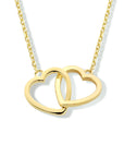 14K geelgoud collier hartjes 40 - 42 - 44 cm 4024415