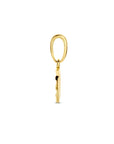 14K geelgoud hanger rondje gediamanteerd 4024430