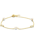 14K Geelgoud Armband Parels En Rondjes 16,5 - 17,5 - 18,5Cm 4024448