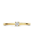 14K Geelgoud Ring Diamant 0.10Ct H Si 4024687