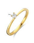 14K Geelgoud Ring Diamant 0.10Ct H Si 4024687