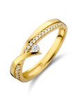 14K Geelgoud Ring Diamant 0.13Ct H Si 4024696