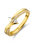 14K Geelgoud Ring Diamant 0.13Ct H Si 4024696