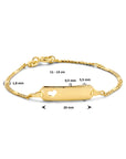 14K Geelgoud Graveerarmband Hart Plaat 5,5 mm 4025190