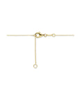 14K geelgoud collier rondje en parel 42 - 45 cm 4024798