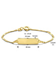 14K Geelgoud Graveerarmband Plaat 5,5 mm 4025188