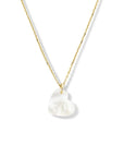 14K geelgoud collier hart parelmoer 40 - 42 - 44 cm 4025193