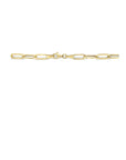 14K geelgoud collier paperclip platte buis 5,0 mm 44 cm 4025208