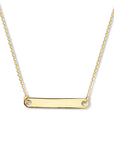 14K geelgoud graveercollier plaat 4,0 mm 42 - 45 cm 4025417