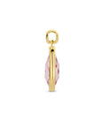 14K geelgoud hanger rhodoliet kwarts 4025768