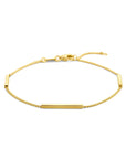 14K Geelgoud Armband Balkjes 17 ‚Äö√Ñ√¨ 19 Cm 4025905