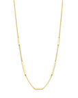 14K geelgoud collier balkjes 40 - 42 - 44 cm 4025906