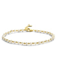 14K Geelgoud Armband Parels En Bolletjes 3,3 Mm 16 + 2 Cm 4025916