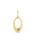 14K geelgoud hanger ovaal 4026074