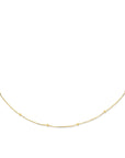 14K geelgoud collier bolletjes gediamanteerd 0,5 mm 42 - 45 cm 4026079