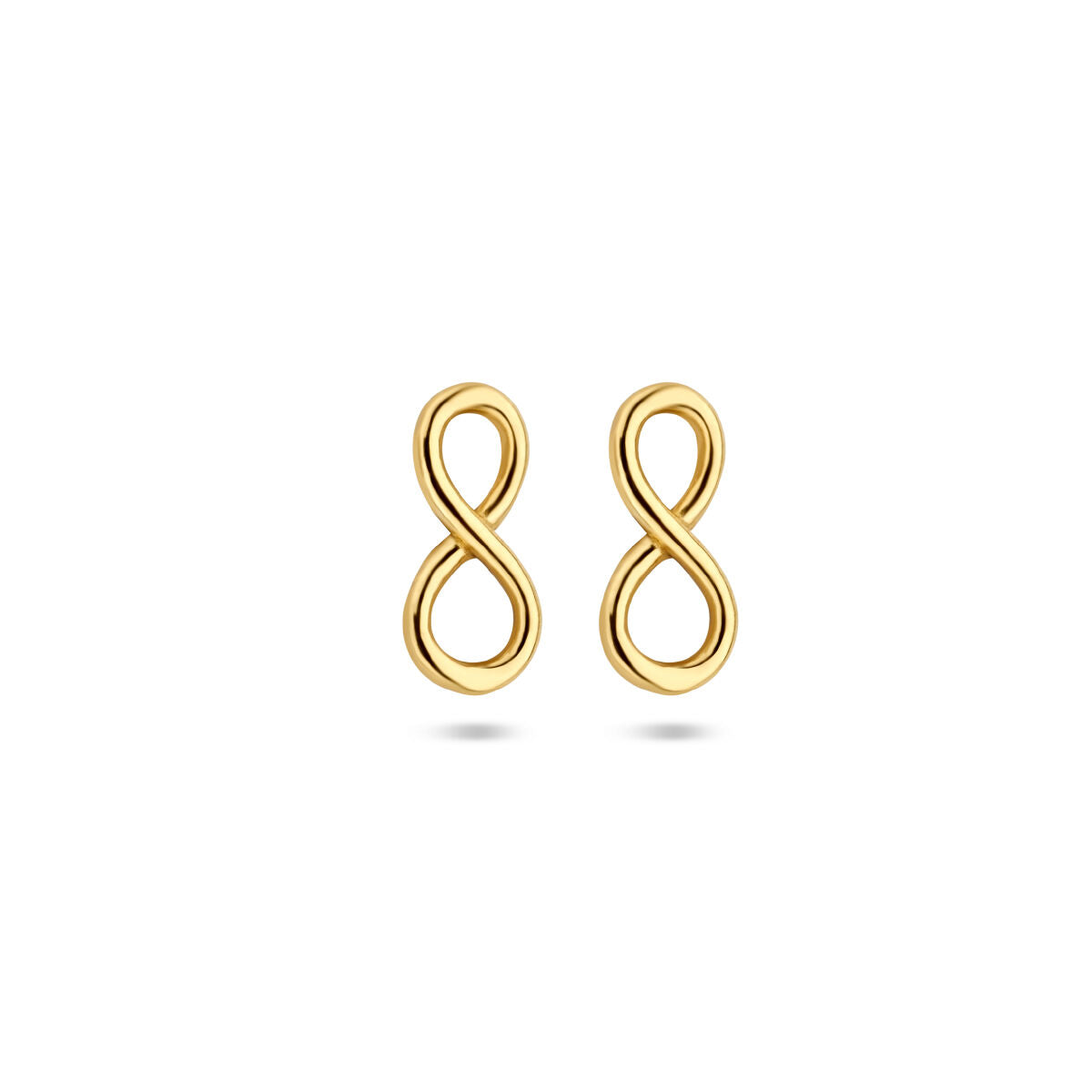 14k geelgouden oorknoppen infinity - 4028184