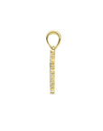 14K geelgoud hanger hart zirkonia 4027287