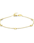 14K Geelgoud Armband Ronde Plaatjes 16,5 - 18,5 Cm 4027386