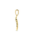 14K geelgoud hanger veer 4028166