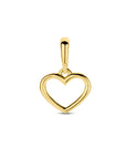 14K geelgoud hanger hart 4028290