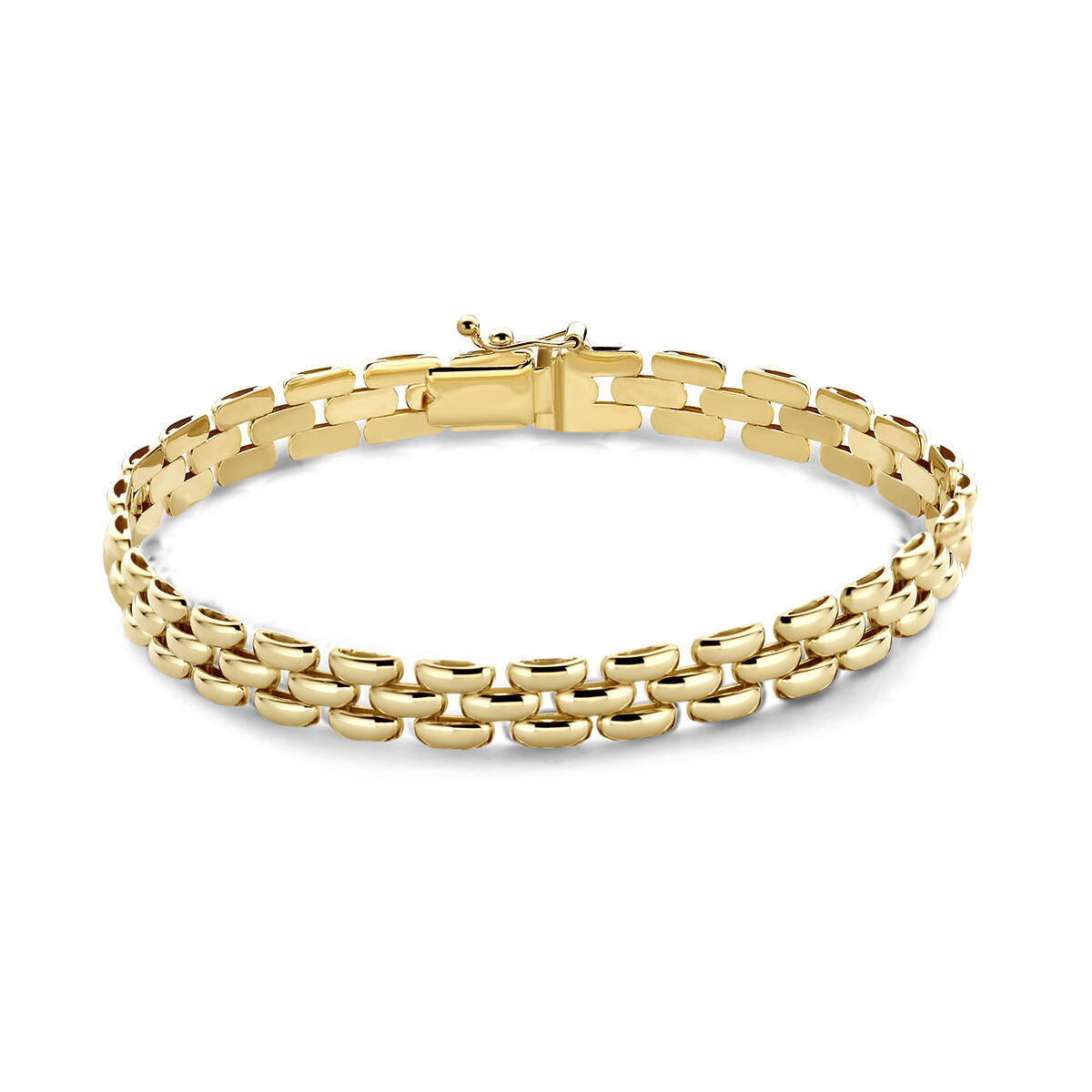 14K Geelgouden armband Armband Panter 6,5 mm 20 cm- 4028415, exclusief en kwalitatief hoogwaardig. Ontdek nu!