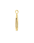 14K geelgoud hanger druppel zirkonia 4028478