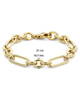 14K Geelgoud Armband 10,7 Mm 21 Cm 4028511