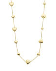 14K geelgoud collier hartjes 42 - 45 cm 4028519