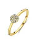 14K Geelgoud Ring Diamant 0.09Ct H Si 4028655