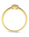 14K Geelgoud Ring Diamant 0.09Ct H Si 4028655