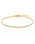 14K Geelgoud Armband Venetiaans 1,3 Mm 19 + 2 Cm (Heren Lengte) 4028676