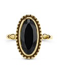 14K Geelgoud Ring Onyx 4028683