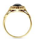 14K Geelgoud Ring Onyx 4028683