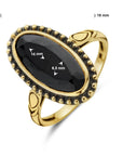 14K Geelgoud Ring Onyx 4028683