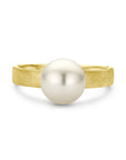 14K Geelgoud Ring Parel Gescratcht 4028700