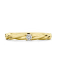 14K Geelgoud Ring Diamant 0.05Ct H Si 4028826