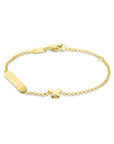 14K Geelgoud Graveerarmband Vlinder Plaat 3,5 mm 4028928