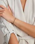 14K Geelgouden armband gourmette 7,7 mm 19 cm met groot springslot 14K geelgoud 4028999