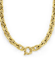 14K geelgoud collier marine 10 mm 45 cm met groot springslot 4029000