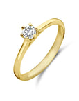 14K Geelgoud Aanzoeksring Diamant 0.20Ct H Si 4029123