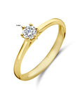 14K Geelgoud Aanzoeksring Diamant 0.20Ct H Si 4029123